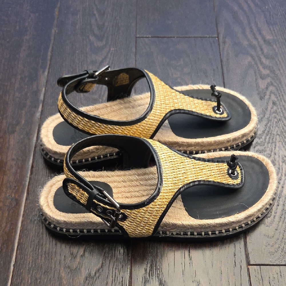 Castaner Black and Tan Sandals